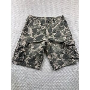 Aeropostale Men's Cargo Shorts Size 30 Camo Military Utility Button Pockets